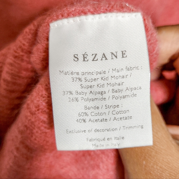 Sezane Pink Women's Cardigan - Picture 9 of 10